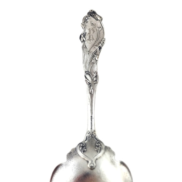 Gorham Sterling Silver Berry Serving Spoon 10" #158 #18702 - Picture 6 of 9